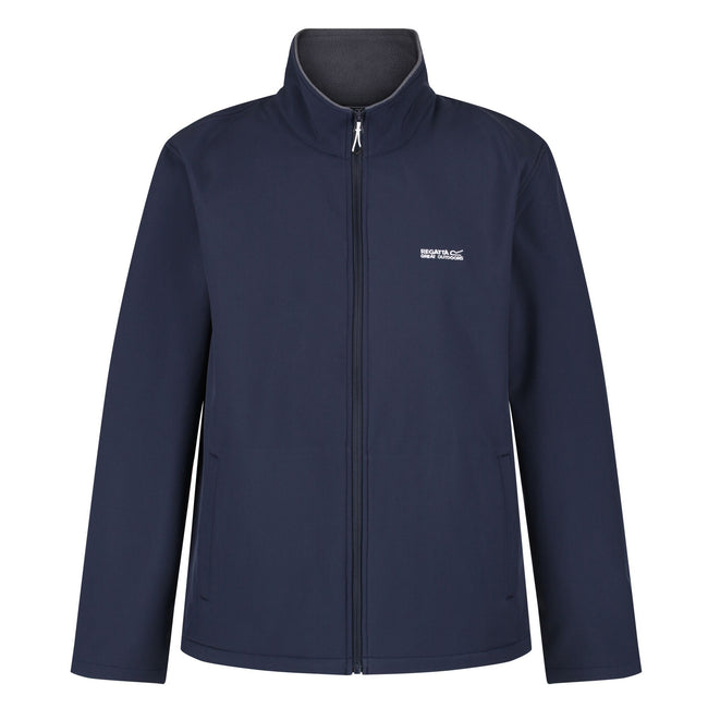 Navy - Front - Regatta Mens Cera V Wind Resistant Soft Shell Jacket
