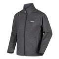Black Marl - Close up - Regatta Mens Cera V Wind Resistant Soft Shell Jacket