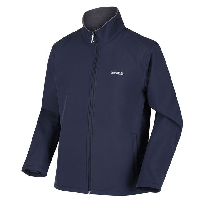 Navy - Lifestyle - Regatta Mens Cera V Wind Resistant Soft Shell Jacket