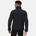 Black - Back - Regatta Mens Cera V Wind Resistant Soft Shell Jacket