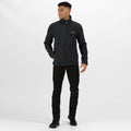 Black - Side - Regatta Mens Cera V Wind Resistant Soft Shell Jacket