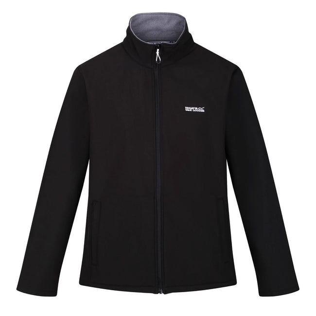 Black - Front - Regatta Mens Cera V Wind Resistant Soft Shell Jacket