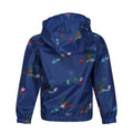 Royal Blue - Side - Regatta Childrens-Kids Muddy Puddle Peppa Pig Hooded Waterproof Jacket