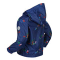 Royal Blue - Pack Shot - Regatta Childrens-Kids Muddy Puddle Peppa Pig Hooded Waterproof Jacket