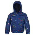 Royal Blue - Front - Regatta Childrens-Kids Muddy Puddle Peppa Pig Hooded Waterproof Jacket