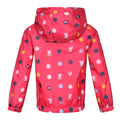 Blush Red - Back - Regatta Childrens-Kids Peppa Pig Polka Dot Hooded Waterproof Jacket