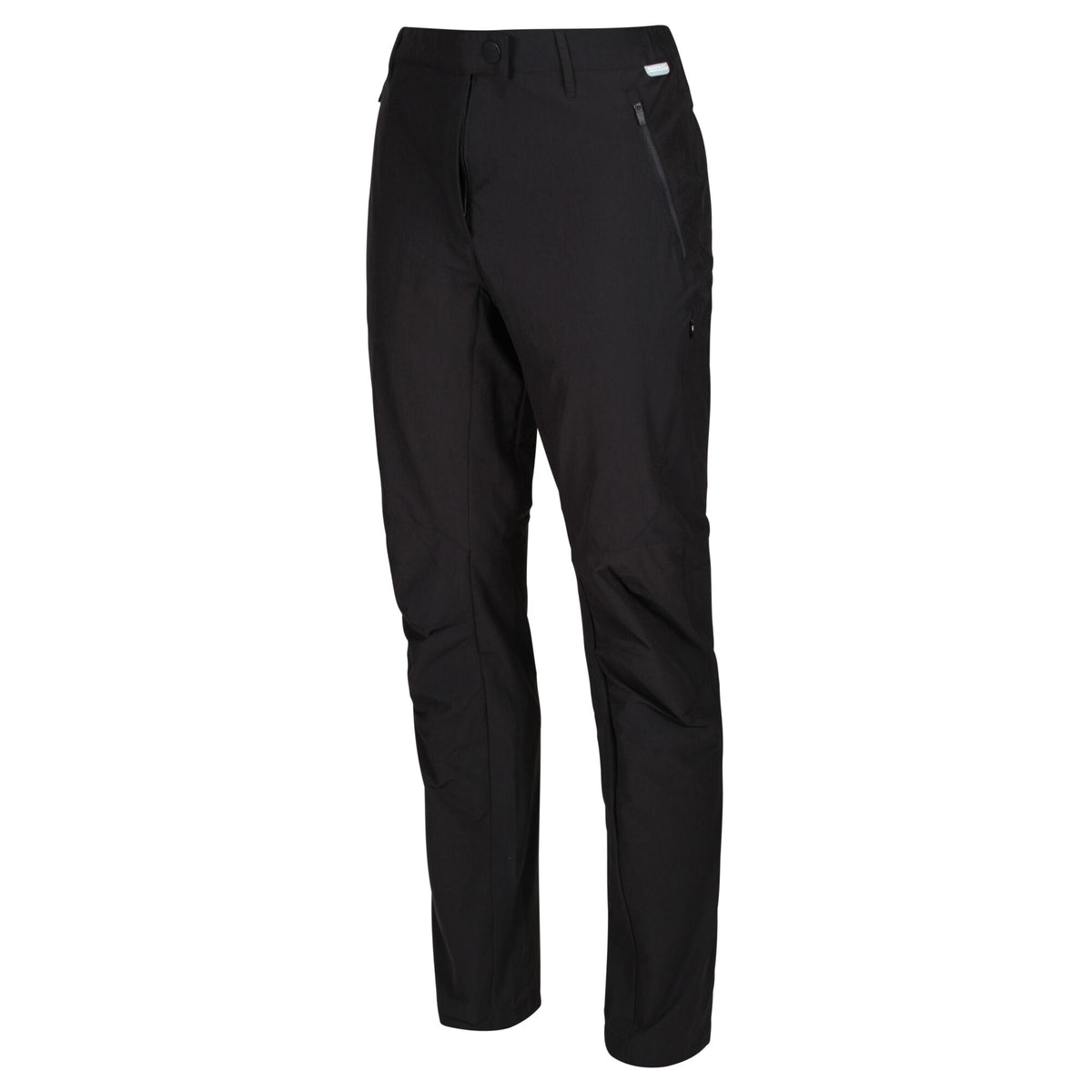 Black - Side - Regatta Womens-Ladies Highton Stretch Hiking Trousers