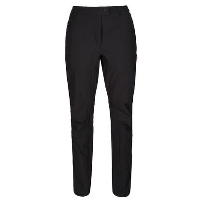 Black - Front - Regatta Womens-Ladies Highton Stretch Hiking Trousers