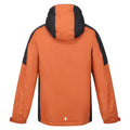 Burnt Copper-Black - Back - Regatta Childrens-Kids Hurdle IV Insulated Waterproof Jacket