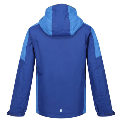 New Royal-Strong Blue - Back - Regatta Childrens-Kids Hurdle IV Insulated Waterproof Jacket