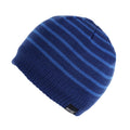 New Royal - Front - Regatta Childrens-Kids Tarley Fleece Lined Stripe Beanie