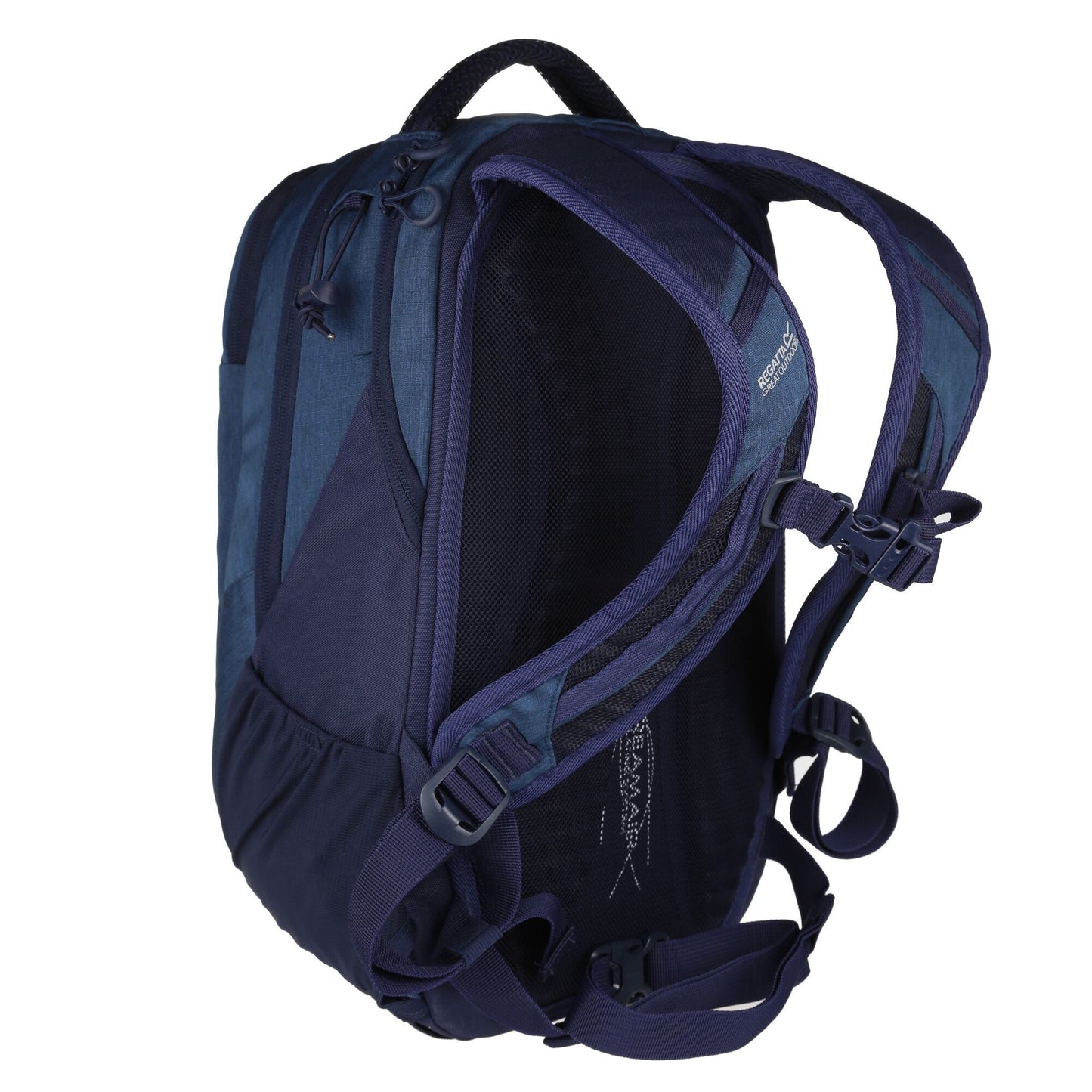 Navy-Dark Denim - Back - Regatta Unisex Adult Oakridge 20L Backpack