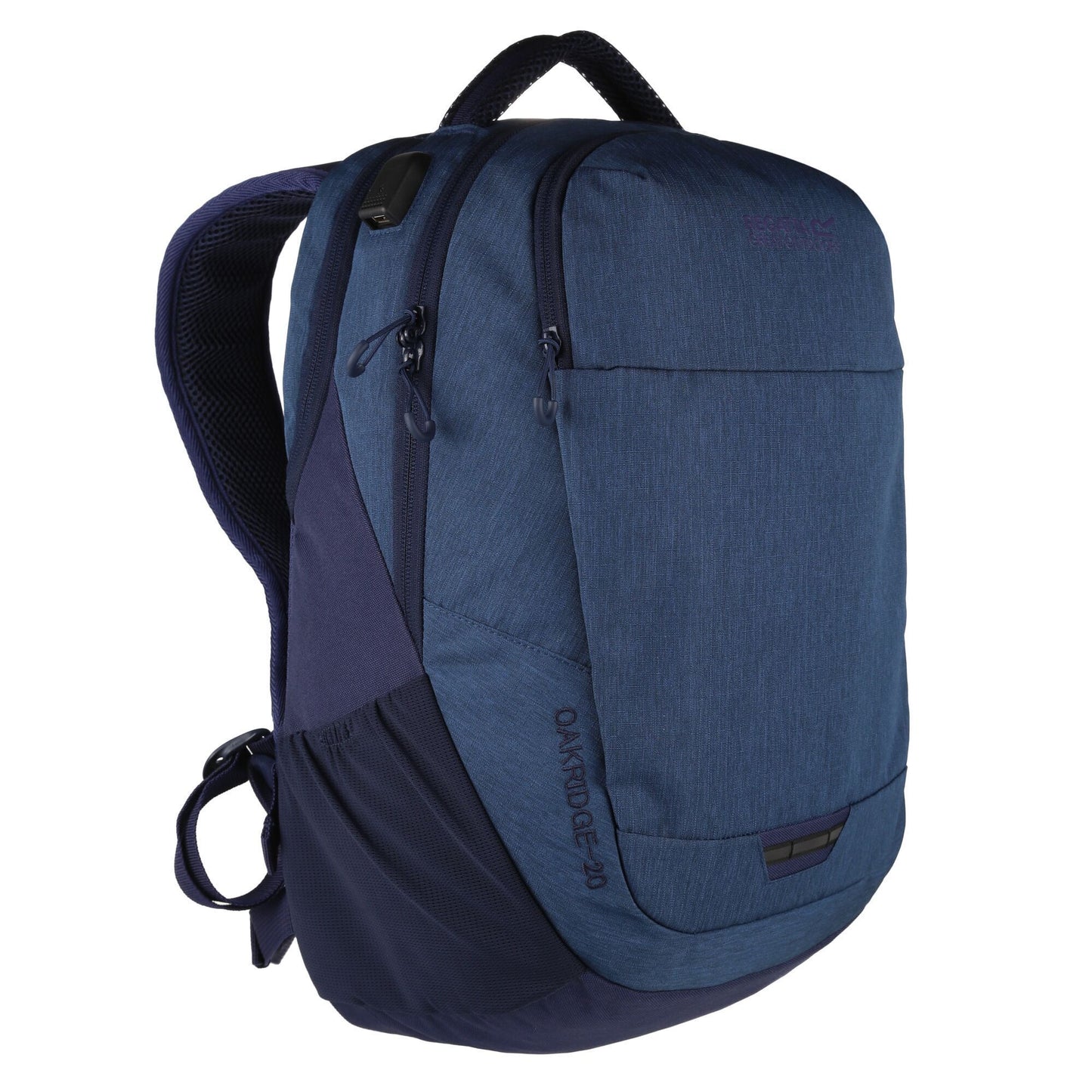 Navy-Dark Denim - Side - Regatta Unisex Adult Oakridge 20L Backpack