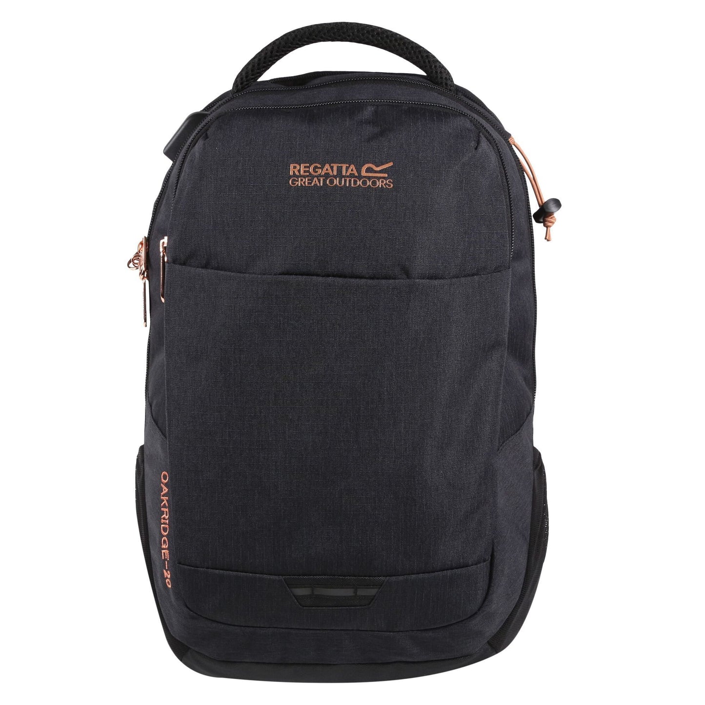 Black-Rose Gold - Front - Regatta Unisex Adult Oakridge 20L Backpack
