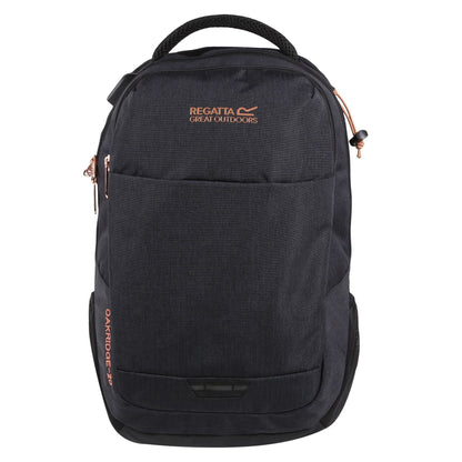 Black-Rose Gold - Front - Regatta Unisex Adult Oakridge 20L Backpack