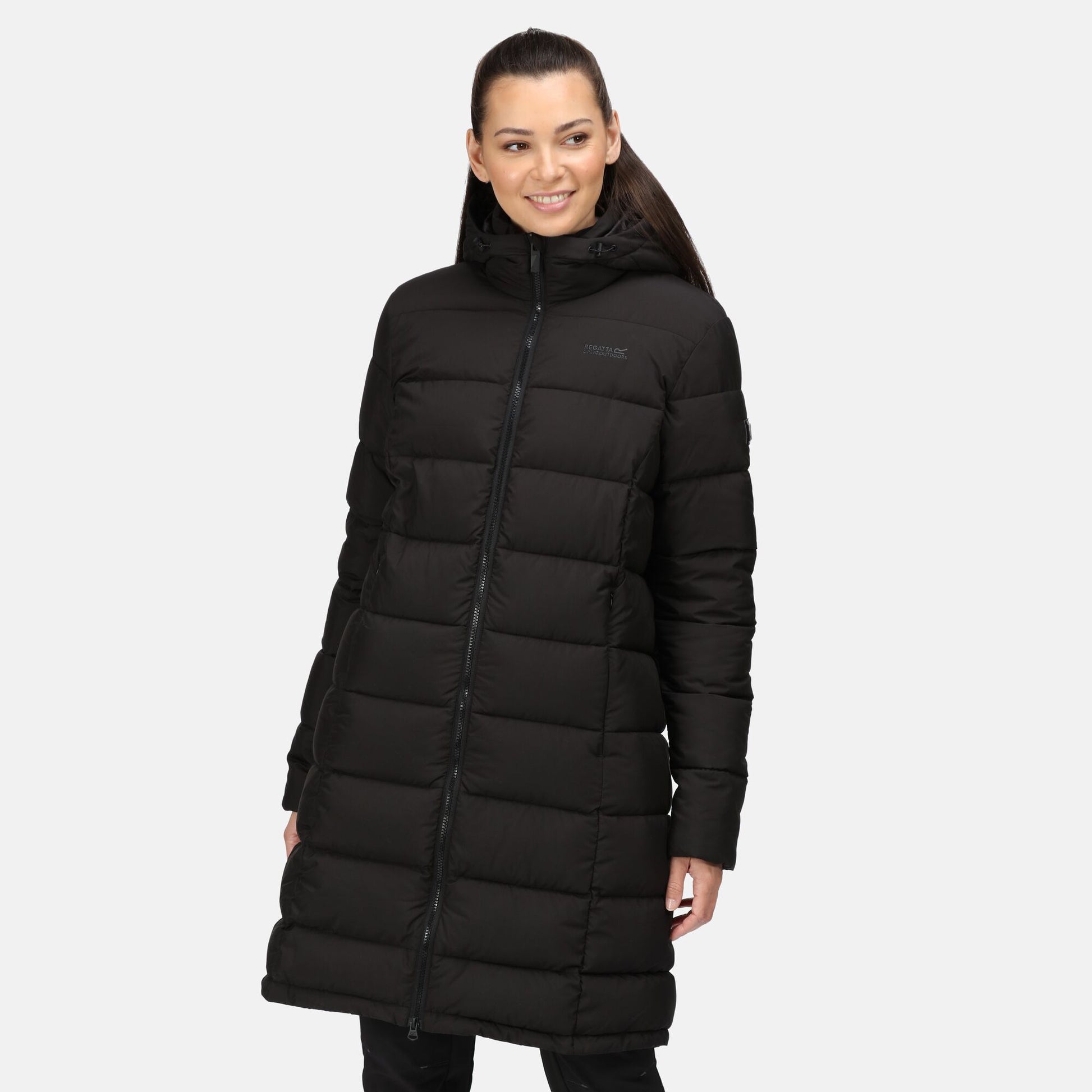 Black - Back - Regatta Womens-Ladies Pandia Insulated Parka