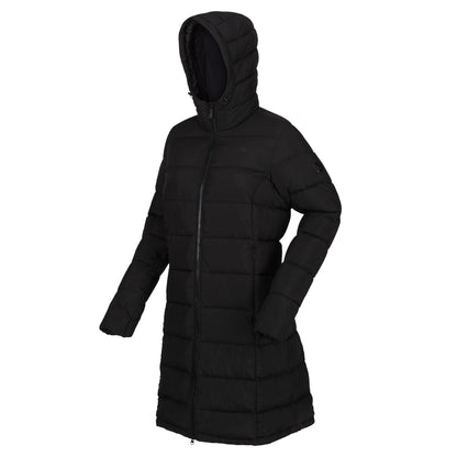 Black - Pack Shot - Regatta Womens-Ladies Pandia Insulated Parka