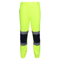 Yellow-Navy - Front - Regatta Professional Mens Hi-Vis Bottoms