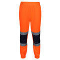 Orange-Navy - Front - Regatta Mens Hi-Vis Bottoms