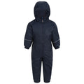 Navy - Front - Regatta Childrens-Kids Splash-it Puddle Suit
