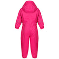 Jem Pink - Back - Regatta Professional Childrens-Kids Puddle Suit