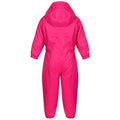 Jem Pink - Back - Regatta Childrens-Kids Splash-it Puddle Suit
