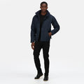 Navy - Side - Regatta Professional Mens Waterproof Insulated Jacket