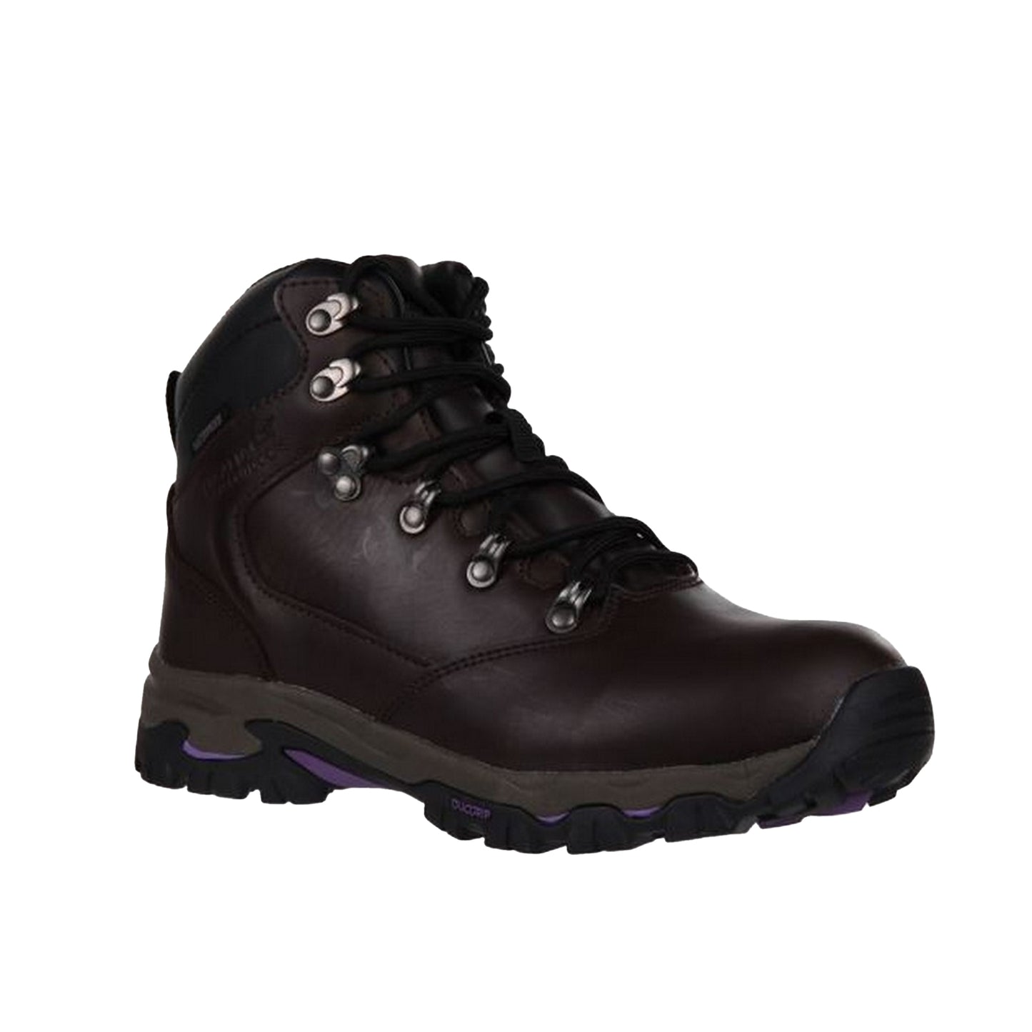 Alpine Purple - Back - Regatta Womens-Ladies Tebay Waterproof Leather Walking Boots