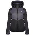 Black-Ebony Grey - Front - Regatta Womens-Ladies Radiate II Waterproof Ski Jacket