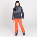 Black-Ebony Grey - Back - Regatta Womens-Ladies Radiate II Waterproof Ski Jacket