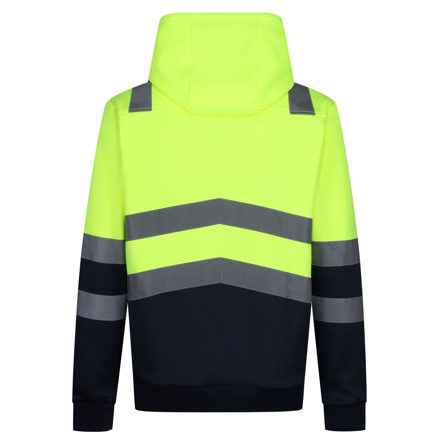 Yellow - Back - Regatta Professional Mens Overhead High-Vis Hoodie