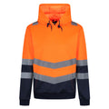 Orange - Front - Regatta Mens Overhead High-Vis Hoodie