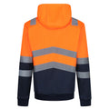 Orange - Back - Regatta Mens Overhead High-Vis Hoodie