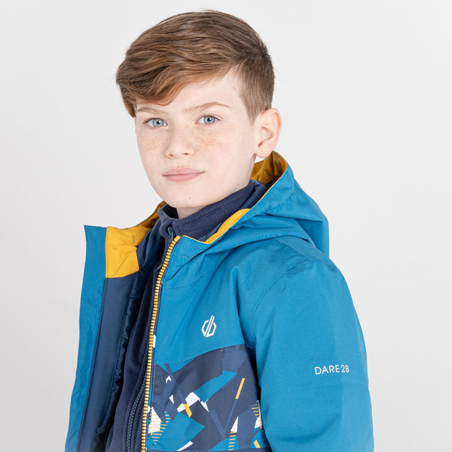 Dare 2B Childrens Kids Geometric Waterproof Ski Jacket Discounts on great Brands