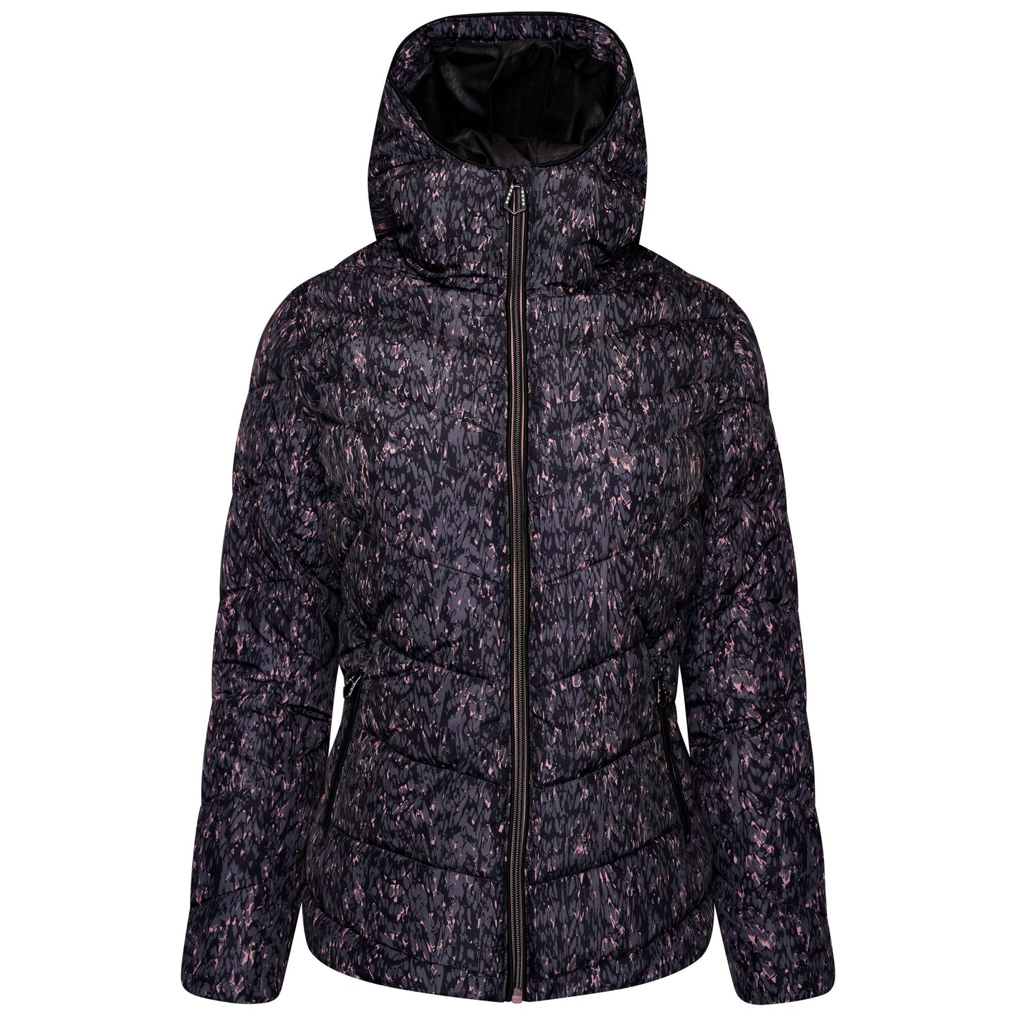 Powder Pink Wave - Front - Dare 2B Womens-Ladies Reputable Embellished Padded Jacket