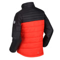 Cajun Orange-Black - Close up - Regatta Childrens-Kids Freezeway III Insulated Padded Jacket