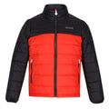 Cajun Orange-Black - Front - Regatta Childrens-Kids Freezeway III Insulated Padded Jacket