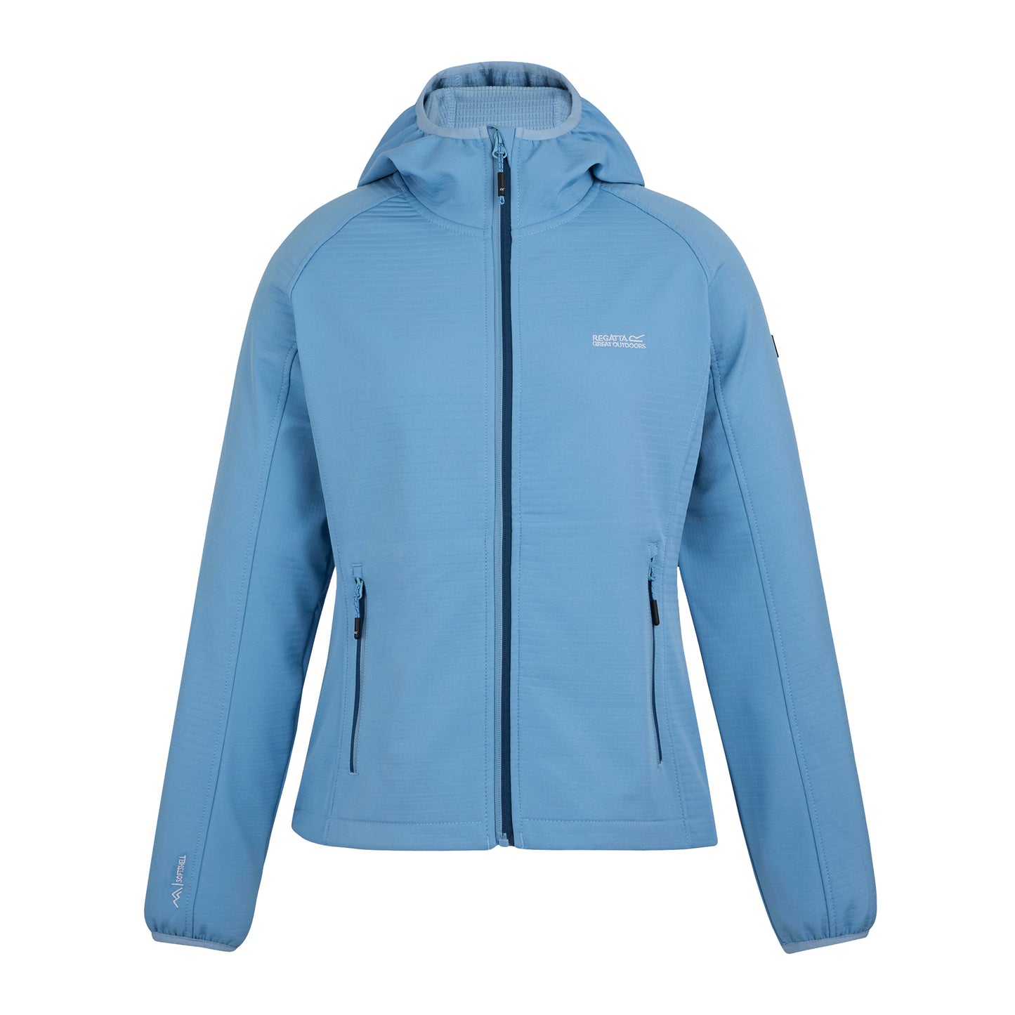 Washed Denim - Front - Regatta Womens-Ladies Soft Shell Jacket