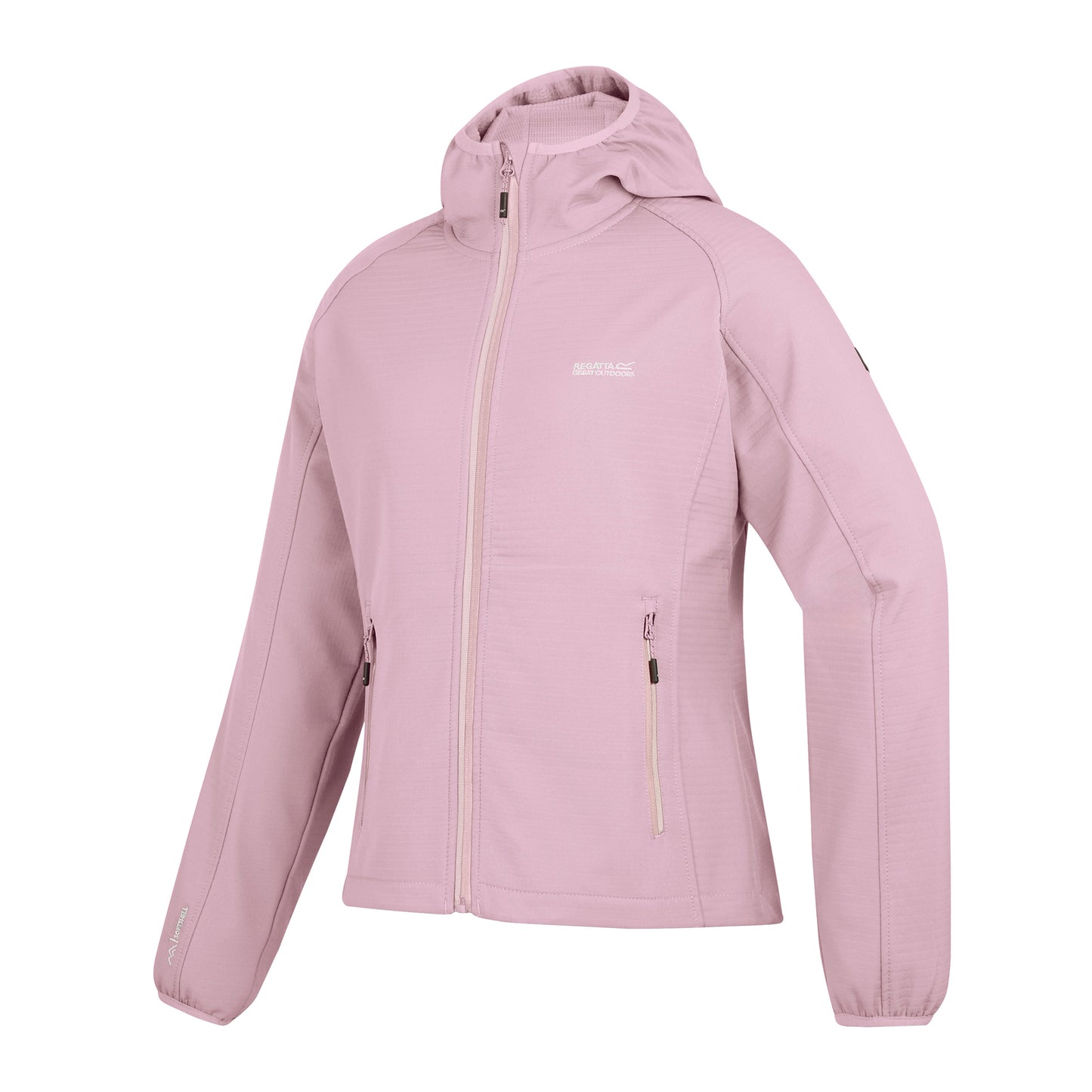 Powder Lilac - Side - Regatta Womens-Ladies Soft Shell Jacket