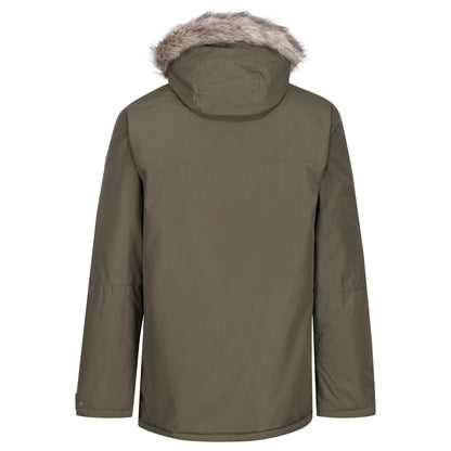 Dark Khaki - Back - Regatta Mens Volter Waterproof Insulated Parka