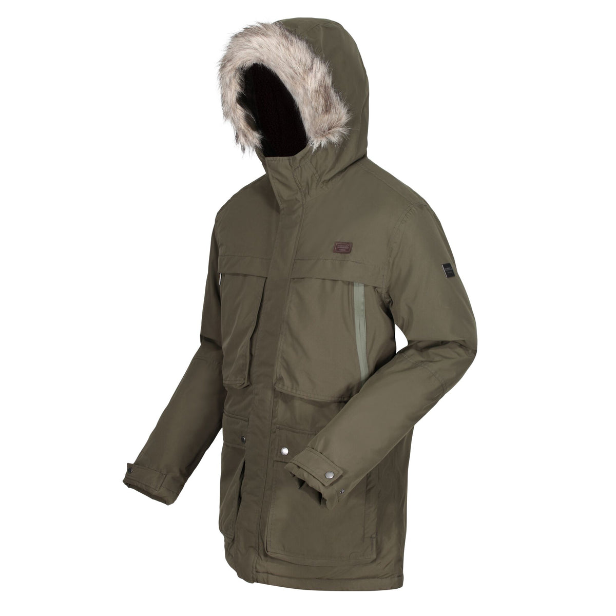Dark Khaki - Side - Regatta Mens Volter Waterproof Insulated Parka