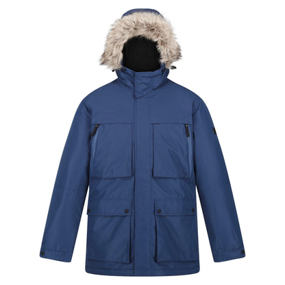 Admiral Blue - Front - Regatta Mens Volter Waterproof Insulated Parka