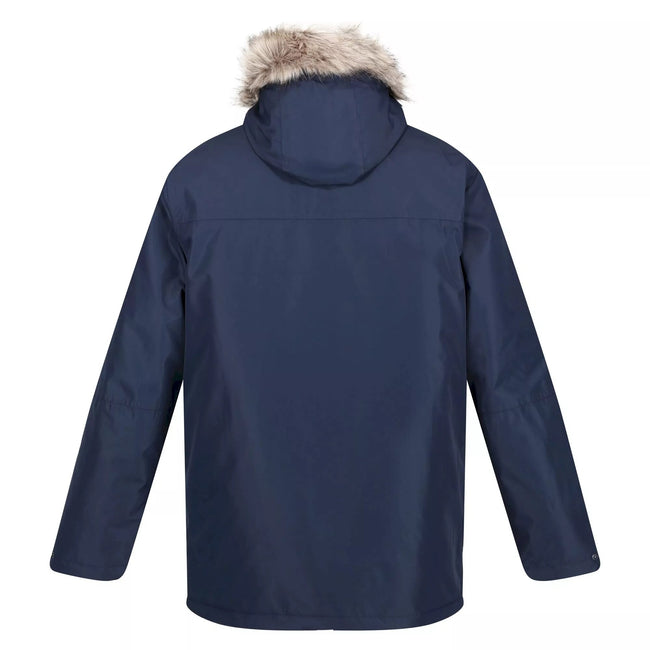 Navy - Back - Regatta Mens Volter Waterproof Insulated Parka
