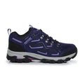 Midnight-Lilac Bloom - Back - Regatta Womens-Ladies Tebay Waterproof Suede Walking Shoes