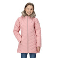 Peony Pink - Side - Regatta Childrens-Kids Fabrizia Insulated Jacket