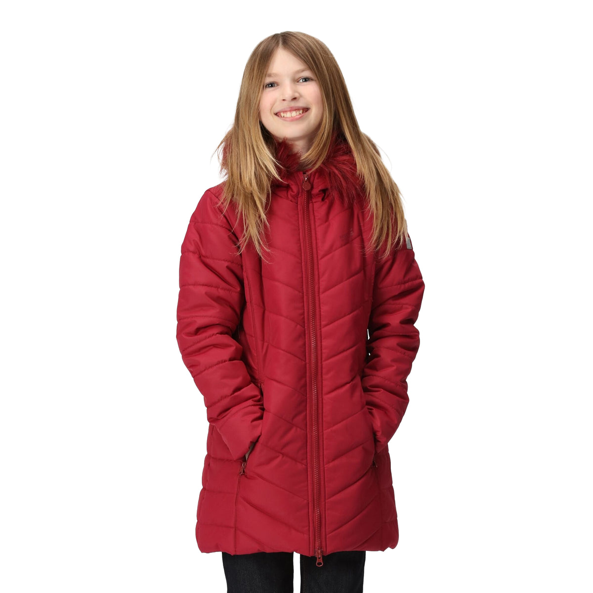 Rumba Red - Lifestyle - Regatta Childrens-Kids Fabrizia Insulated Jacket