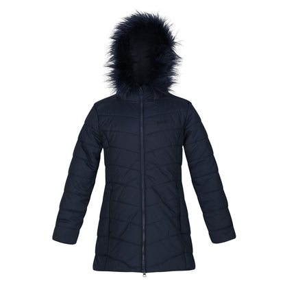 Navy - Front - Regatta Childrens-Kids Fabrizia Insulated Jacket