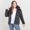 Black - Back - Dare 2B Womens-Ladies Influence Swarovski Padded Jacket