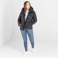 Black - Pack Shot - Dare 2B Womens-Ladies Influence Swarovski Padded Jacket