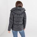 Black - Close up - Dare 2B Womens-Ladies Influence Padded Jacket